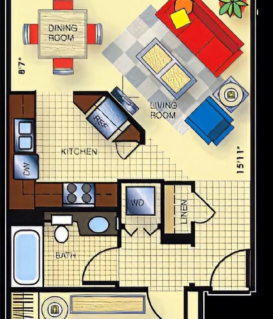 Fabulous Penthouse Apartment Las Vegas Strip View With Resort Amenities! 5 Min Walk To Main Attractions! Only Long Term Rentals Min 30 Nights!